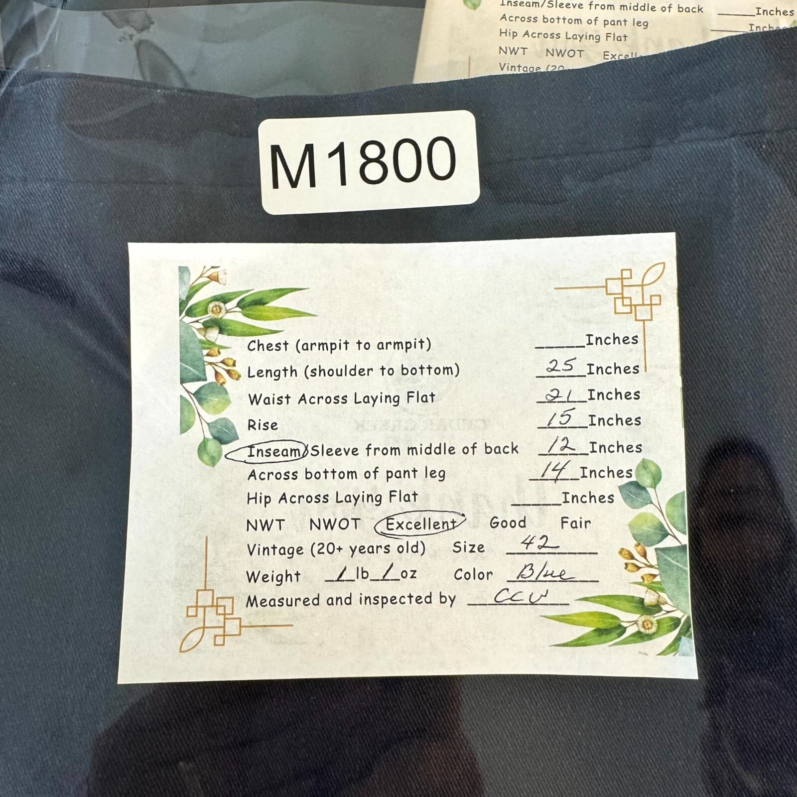 Dickies Men Workwear Shorts 42 Navy Mid-Rise Regular Fit Flat Front - Thumbnail 6