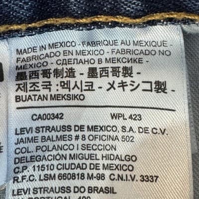 Levis 517 Jeans Mens 44x30 Blue Denim Bootcut Straight Leg 100% Cotton - Thumbnail 4