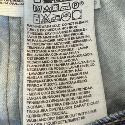 Levis 517 Jeans Mens 44x30 Blue Denim Bootcut Straight Leg 100% Cotton - Thumbnail 6