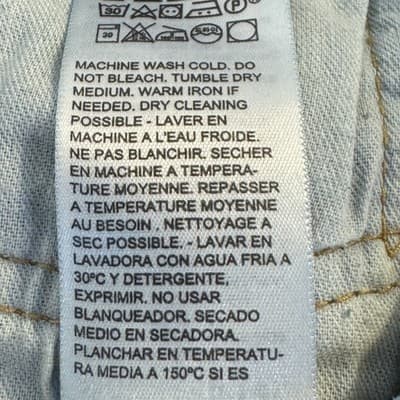 Levis 505 Jeans Mens 32x32 Blue Denim Straight Leg Distressed Made Egypt - Thumbnail 8