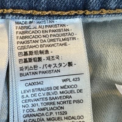 Levis 511 Jeans Mens 40x32 Blue Slim Fit Stretch Tapered Leg Denim Pants 511 - Thumbnail 4