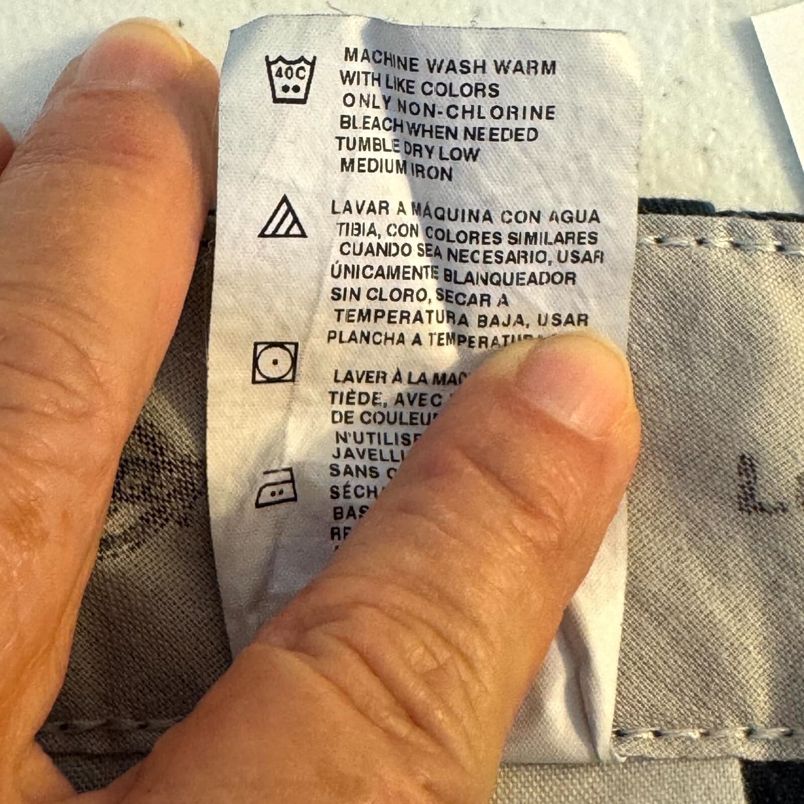 Dickies Men Workwear Shorts 42 Navy Mid-Rise Regular Fit Flat Front - Thumbnail 5