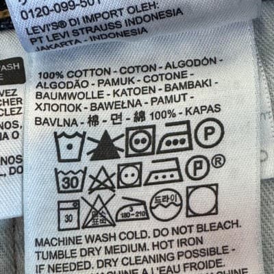 Levis 517 Jeans Mens 44x30 Blue Denim Bootcut Straight Leg 100% Cotton - Thumbnail 5