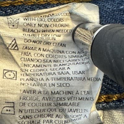 Dickies Jeans Mens 34x32 Blue Denim Straight Leg Classic Workwear Pants Good - Thumbnail 6