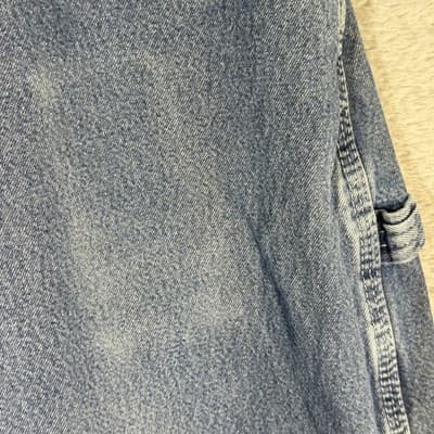 Dickies Carpenter Jeans Mens 34x30 Blue Denim Workwear Relaxed Fit Utility Pants - Thumbnail 3