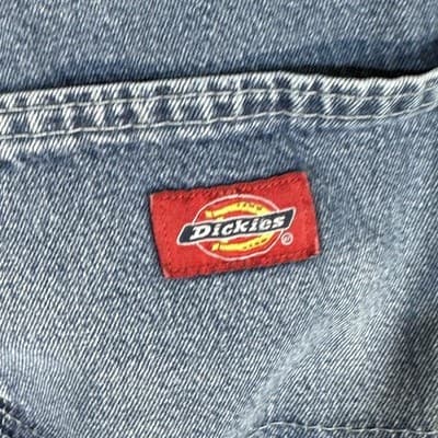 Dickies Carpenter Jeans Mens 34x30 Blue Denim Workwear Relaxed Fit Utility Pants - Thumbnail 4