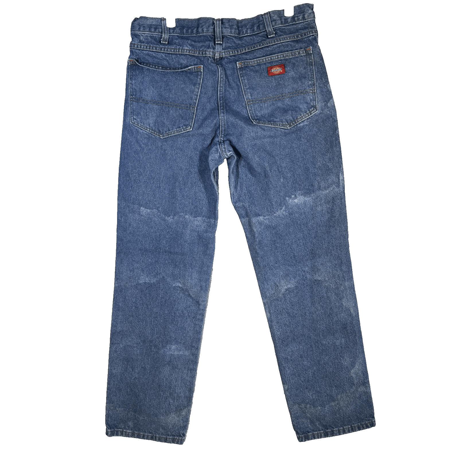 Dickies Jeans Mens 34x32 Blue Denim Straight Leg Classic Workwear Pants Good - Thumbnail 2