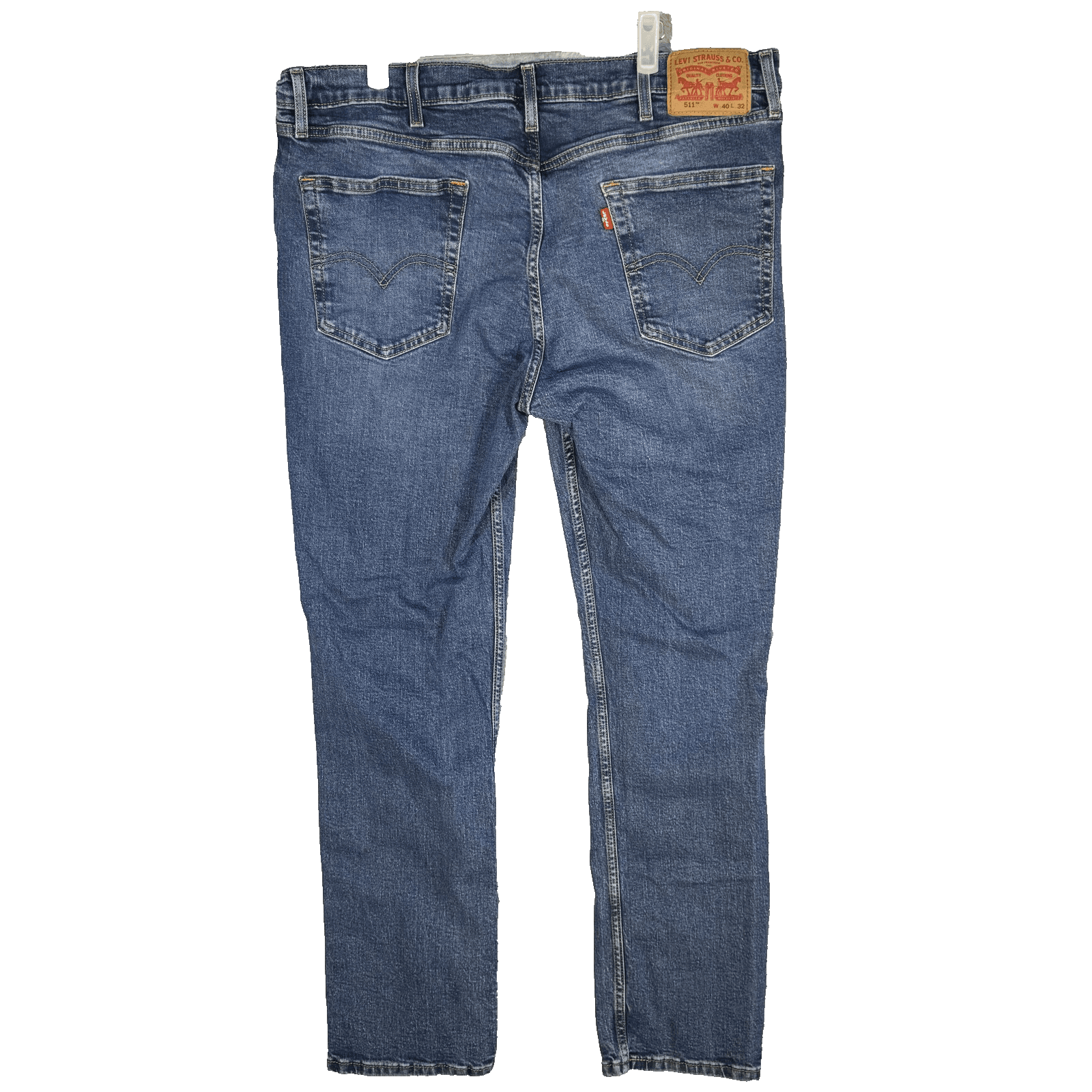 Levis 511 Jeans Mens 40x32 Blue Slim Fit Stretch Tapered Leg Denim Pants 511 - Thumbnail 2