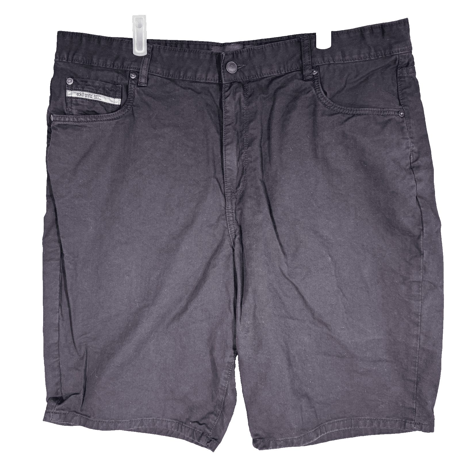 Ecko Unltd Shorts Mens 36 Black Rawthentic Denim Cotton Casual Relaxed Fit - Image 1