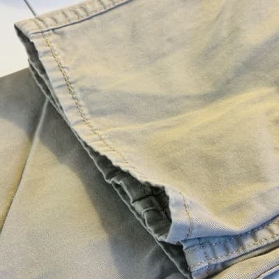 Levis 513 Jeans Mens 34x34 Beige Light Wash Slim Tapered Denim Mid Rise - Thumbnail 8