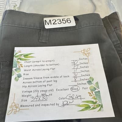 Carhartt Pants Mens 34x30 Gray Ripstop Relaxed Fit Workwear Utility Distressed - Thumbnail 13