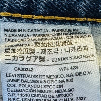 Levis 550 Jeans Mens 48x29 Blue Medium Wash Relaxed Tapered Denim Mid Rise - Thumbnail 4