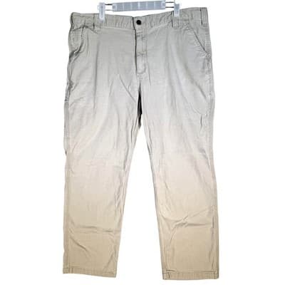 Carhartt Pants Mens 40x29 Beige Relaxed Fit Utility Work Twill Carpenter Canvas - Image 1