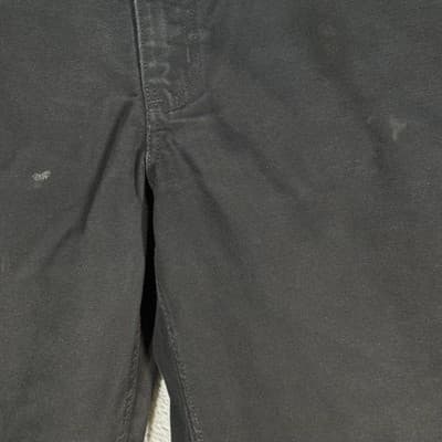 Carhartt Pants Mens 36x34 Black B11 Washed Duck Work Dungaree Carpenter Canvas - Thumbnail 4