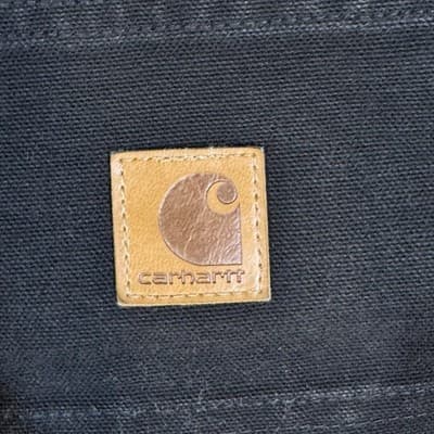 Carhartt Pants Mens 36x34 Black B11 Washed Duck Work Dungaree Carpenter Canvas - Thumbnail 5