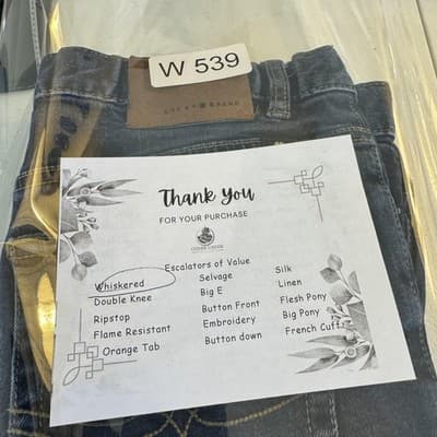 Lucky Brand Jeans Womens 20 Blue Authentic Skinny Stretch Denim Whiskered Plus - Thumbnail 10