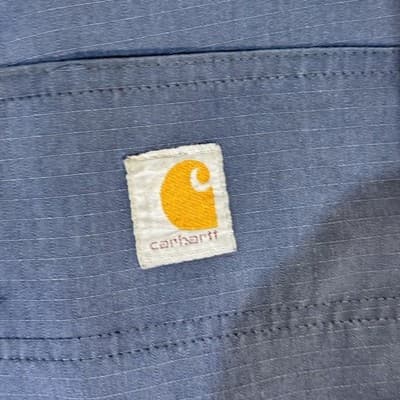 Carhartt Pants Mens 38x29 Navy Relaxed Fit Workwear Utility Pockets Distressed - Thumbnail 7
