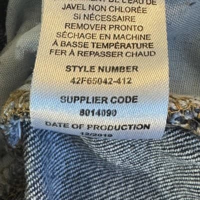 Lucky Brand Jeans Womens 20 Blue Authentic Skinny Stretch Denim Whiskered Plus - Thumbnail 9