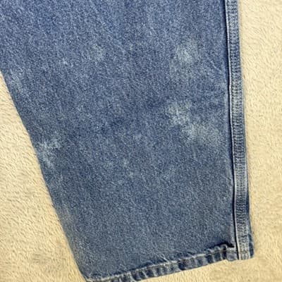 Dickies Carpenter Jeans Mens 36x30 Blue Workwear Utility W918 100% Cotton Denim - Thumbnail 4