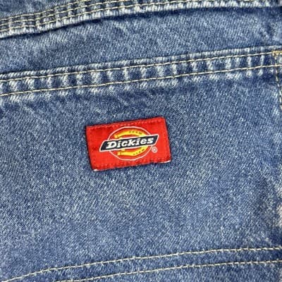 Dickies Carpenter Jeans Mens 36x30 Blue Workwear Utility W918 100% Cotton Denim - Thumbnail 5