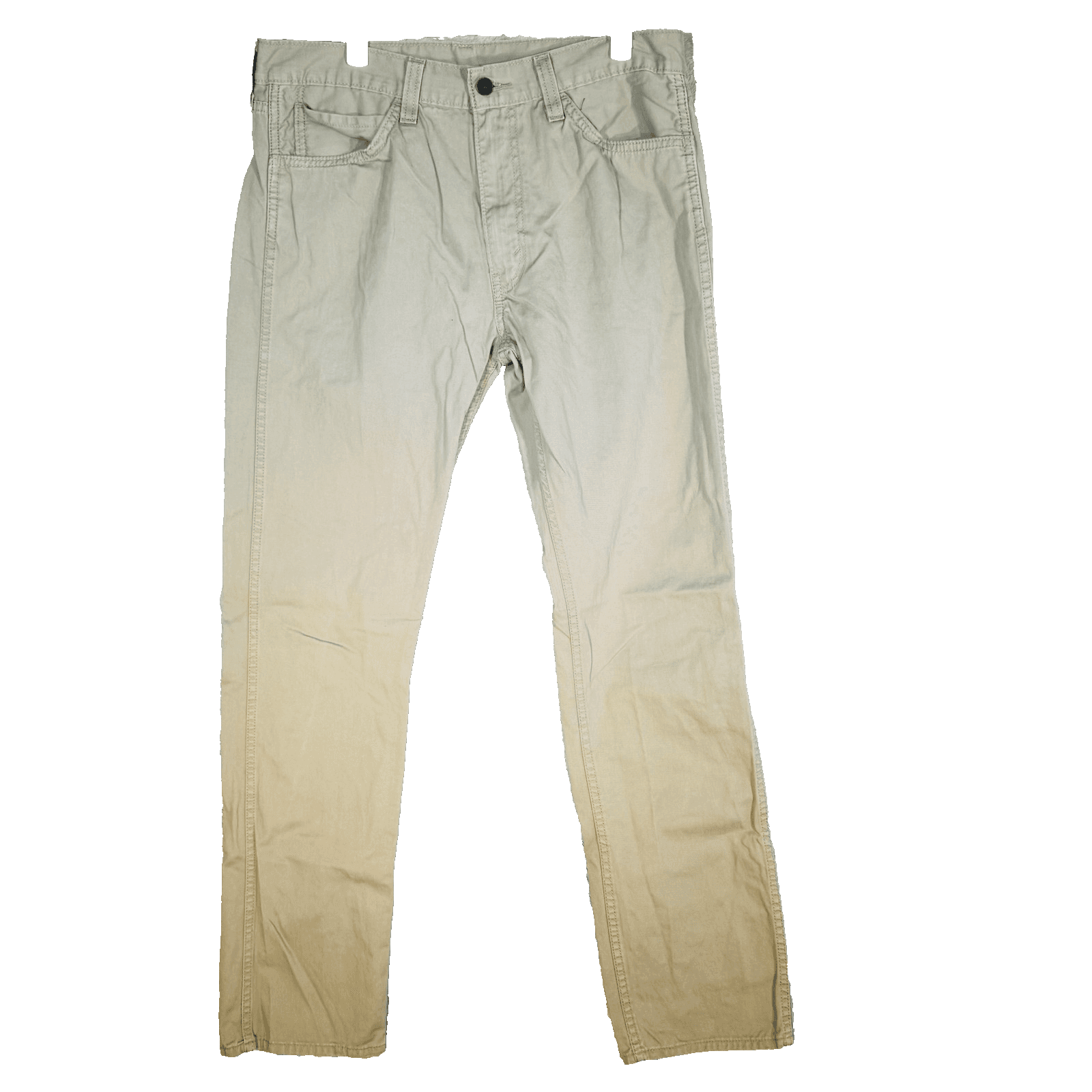 Levis 513 Jeans Mens 34x34 Beige Light Wash Slim Tapered Denim Mid Rise - Image 1