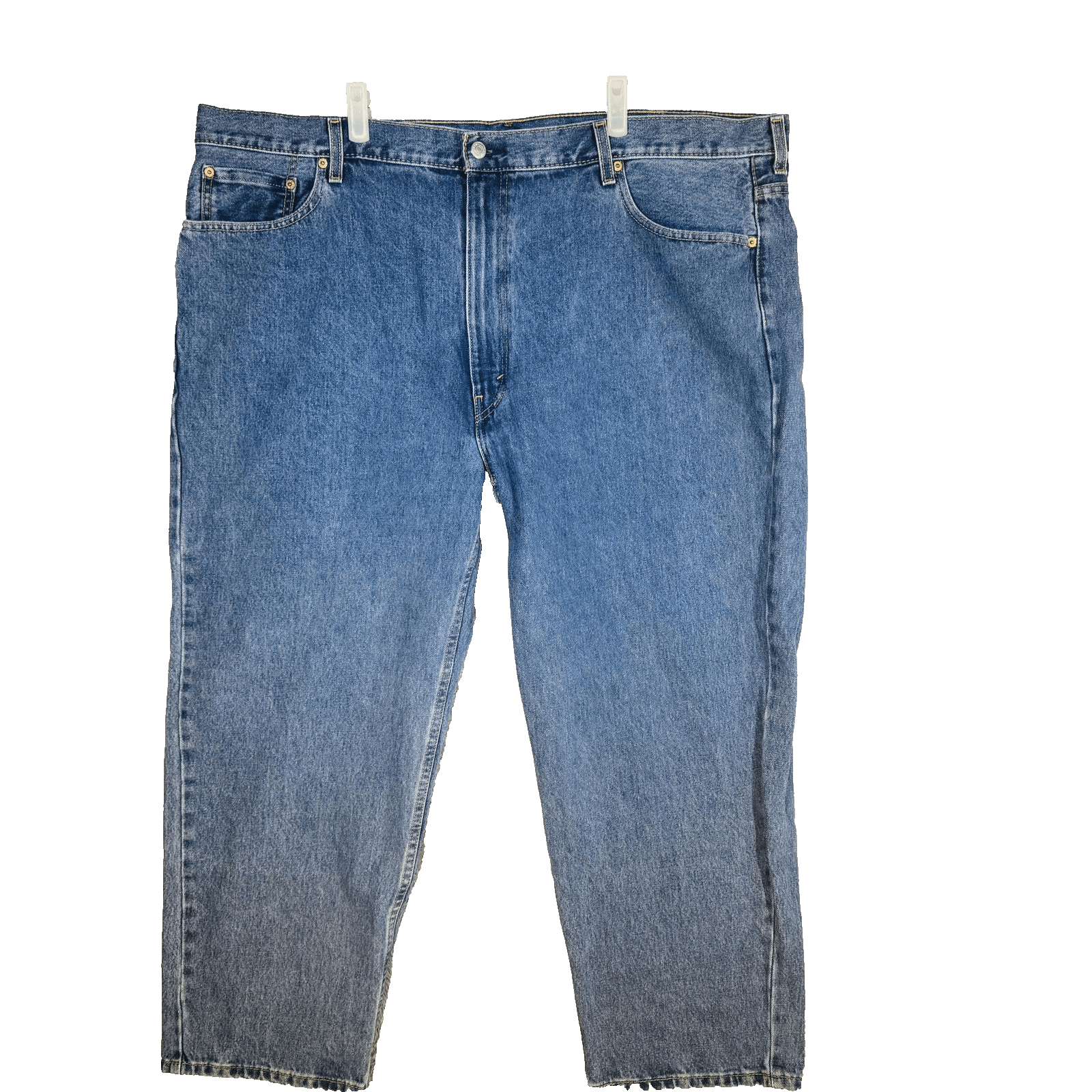 Levis 550 Jeans Mens 48x29 Blue Medium Wash Relaxed Tapered Denim Mid Rise - Image 1