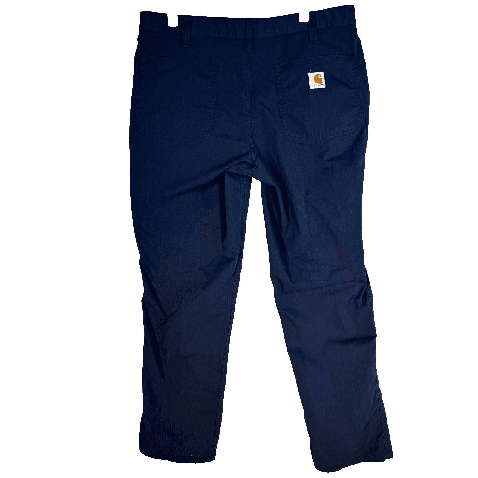 Carhartt Mens Workwear Pants 34 X 29 Navy Mid-Rise Relaxed Fit Straight M2036 - Thumbnail 2