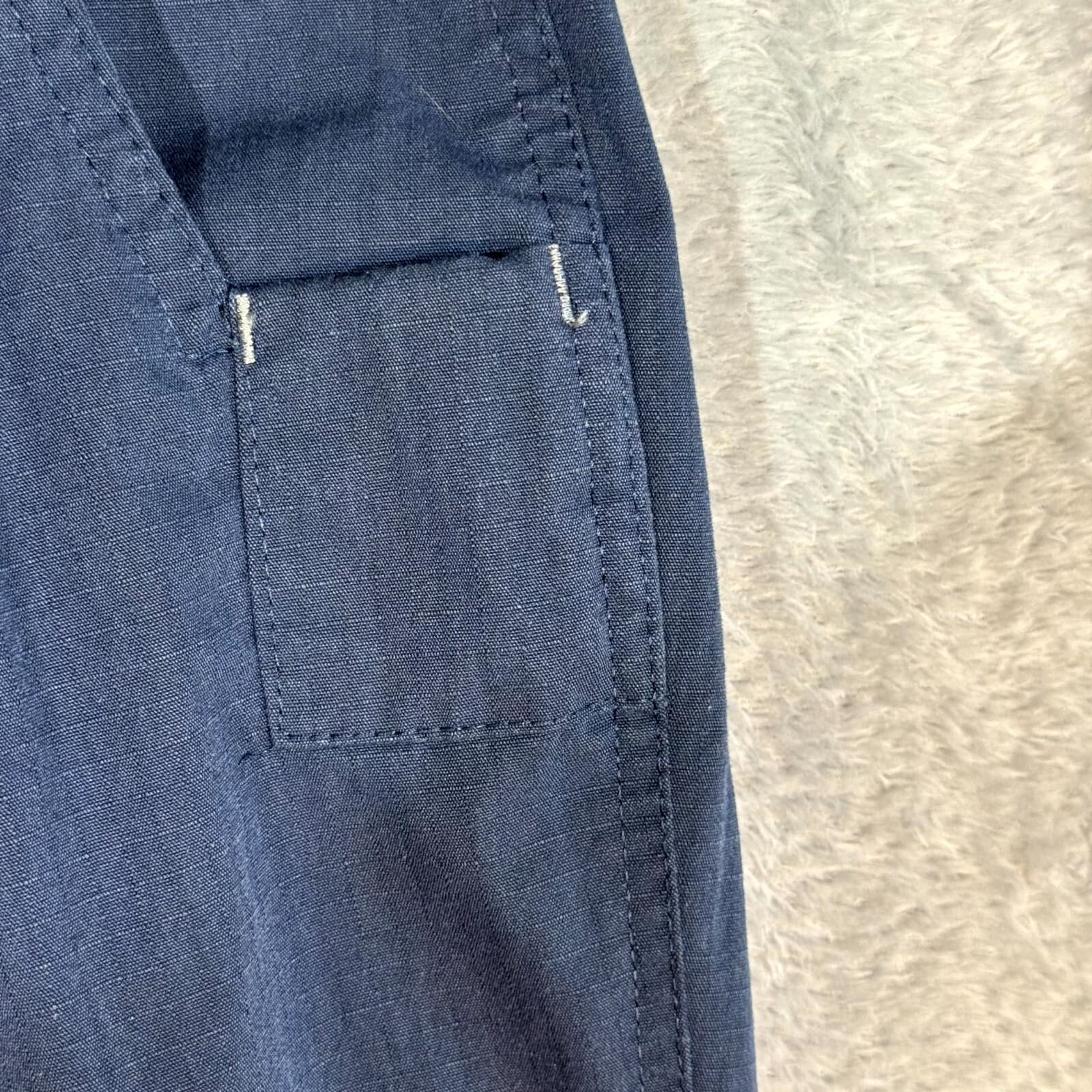 Carhartt Mens Workwear Pants 34 X 29 Navy Mid-Rise Relaxed Fit Straight M2036 - Thumbnail 10