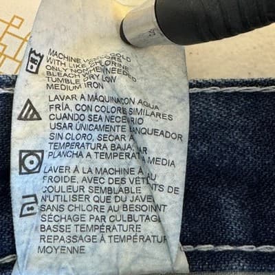 Dickies Jeans Mens 32x34 Blue Carpenter Hammer Loop Workwear Utility Denim - Thumbnail 7