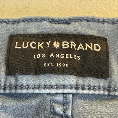 Lucky Brand Jeans Mens 36x31 Light Blue 121 Slim Straight Stretch Denim Casual - Thumbnail 5