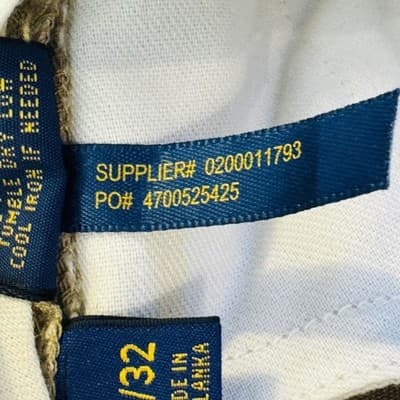 Polo Ralph Lauren Khakis Mens 32x32 Beige Cotton Flat Front Chino Pants - Thumbnail 8