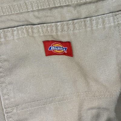 Dickies Shorts Mens 42 Khaki Carpenter Work Hammer Loop Canvas Utility Pockets - Thumbnail 3