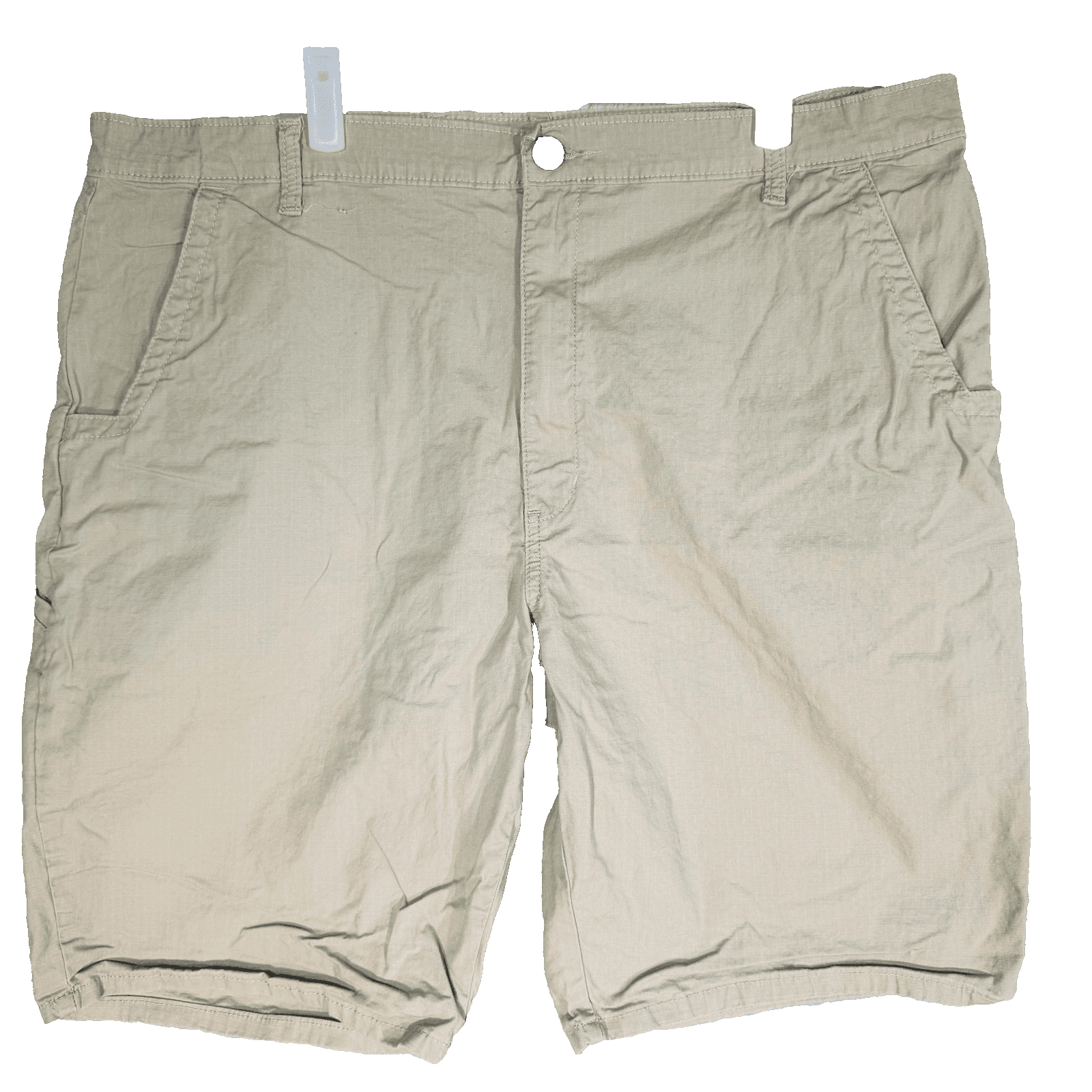 Dickies Shorts Mens 40 Beige Chino Flat Front Stretch Cotton Spandex 12 Inseam - Image 1