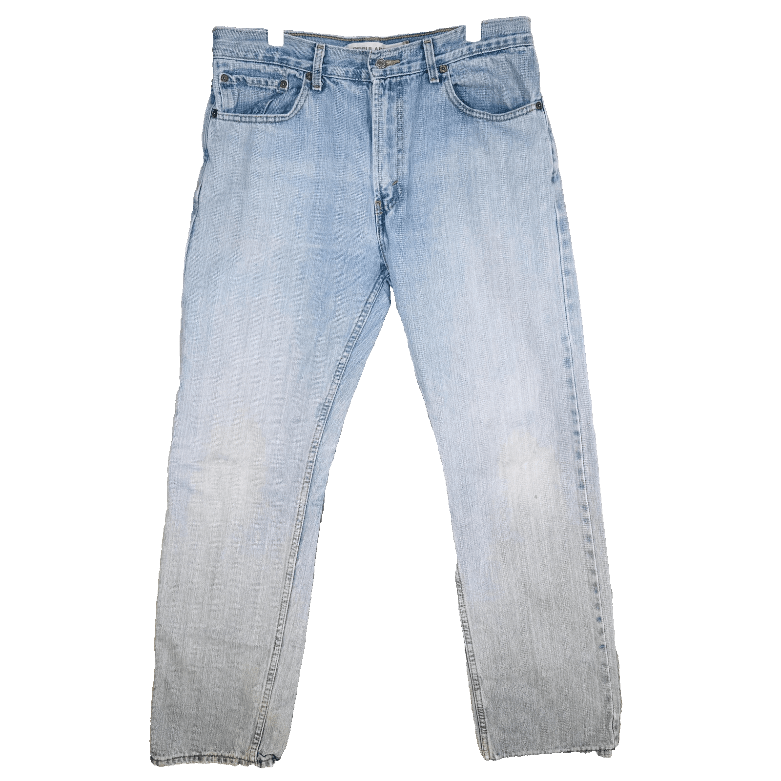 Vintage Levis 505 Jeans Mens 34x32 Blue Light Wash Straight Denim Regular Fit - Image 1