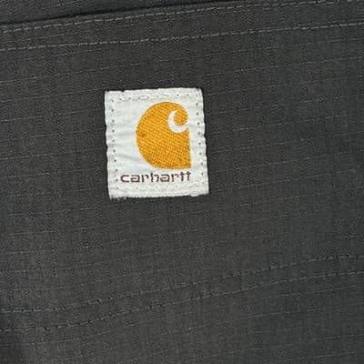 Carhartt Pants Mens 30x29 Gray Ripstop Utility Work Relaxed Fit Back Pockets - Thumbnail 5