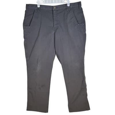 Carhartt Pants Mens 38x30 Gray Relaxed Fit Ripstop Work Utility Zipper Pocket - Image 1