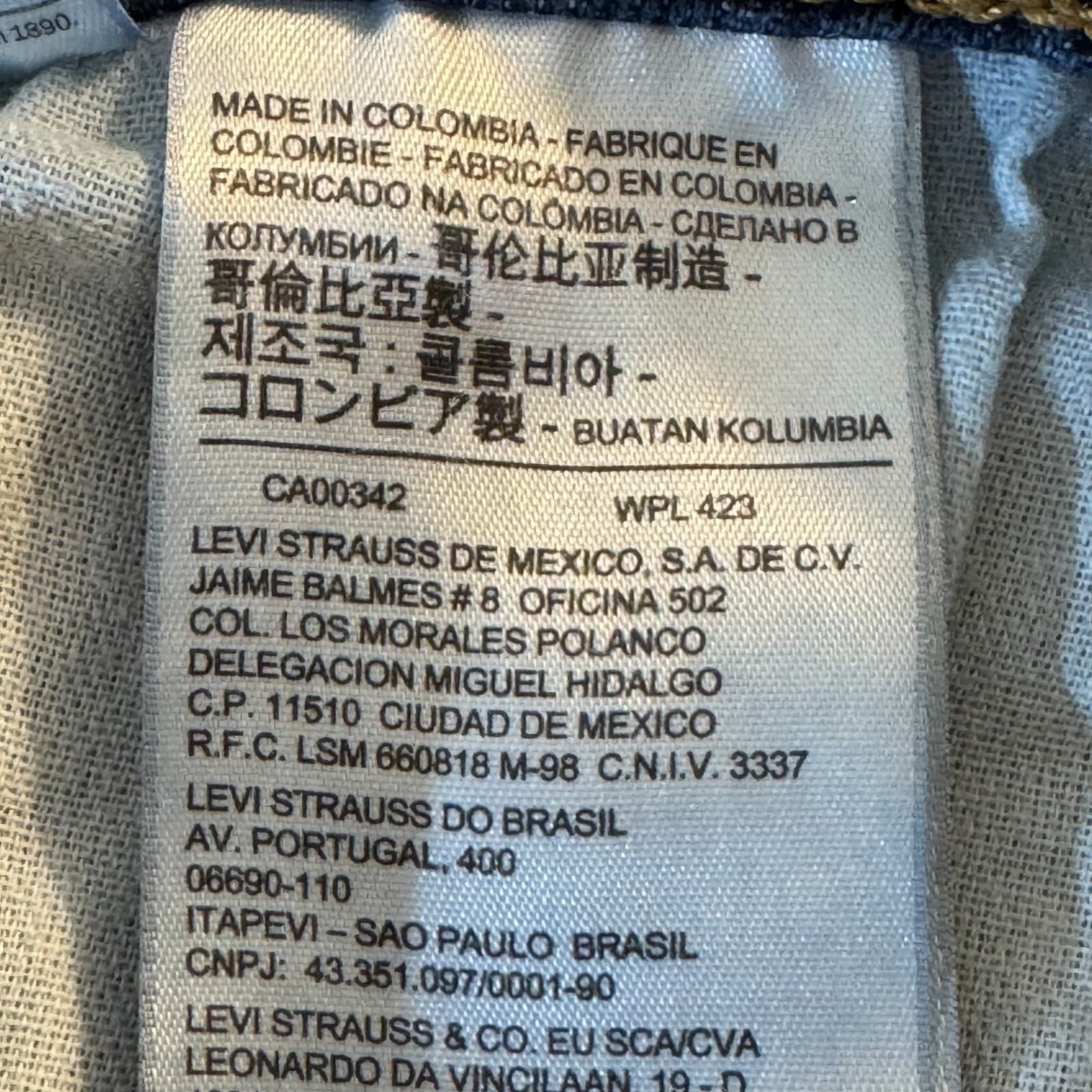 Levi's 514 Men's Jeans 34x34 Blue Denim Straight Fit Mid Rise - Thumbnail 12