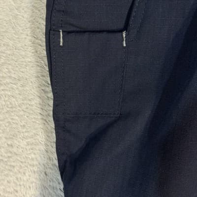 Carhartt Pants Mens 38x28 Navy Ripstop Work Relaxed Fit Zipper Pockets 74533-20 - Thumbnail 2