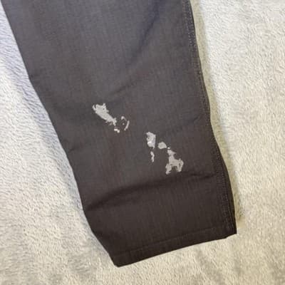 Carhartt Pants Mens 36x30 Gray Ripstop Relaxed Fit Work Zip Pocket Distressed - Thumbnail 3