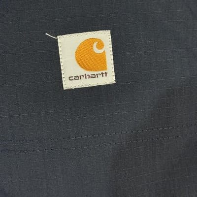 Carhartt Pants Mens 38x28 Navy Ripstop Work Relaxed Fit Zipper Pockets 74533-20 - Thumbnail 4