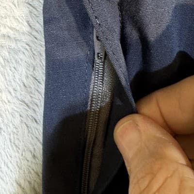 Carhartt Pants Mens 39x31 Navy Blue Ripstop Utility Relaxed Fit Zip Pocket Work - Thumbnail 5