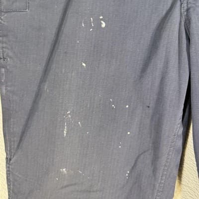 Carhartt Pants Mens 40x30 Navy Ripstop Work Utility Relaxed Fit Paint Stains - Thumbnail 4