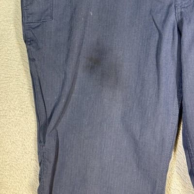 Carhartt Pants Mens 39x31 Navy Blue Ripstop Utility Relaxed Fit Zip Pocket Work - Thumbnail 3