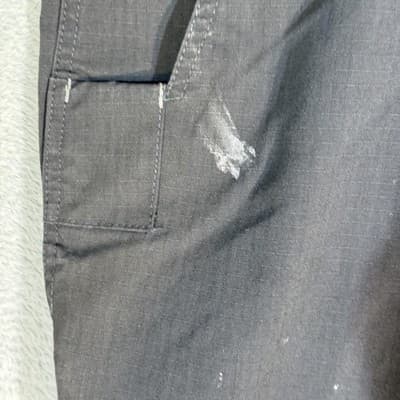 Carhartt Pants Mens 36x30 Gray Ripstop Relaxed Fit Work Zip Pocket Distressed - Thumbnail 5