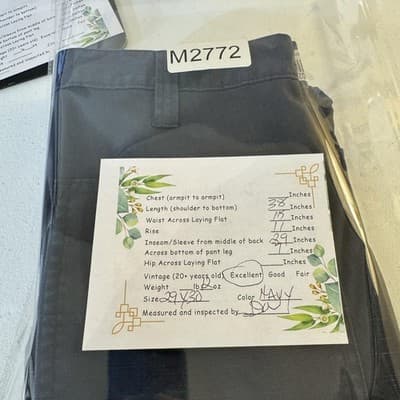 Carhartt Pants Mens 32x30 Navy Relaxed Fit Ripstop Work Utility Pockets 74533-20 - Thumbnail 8