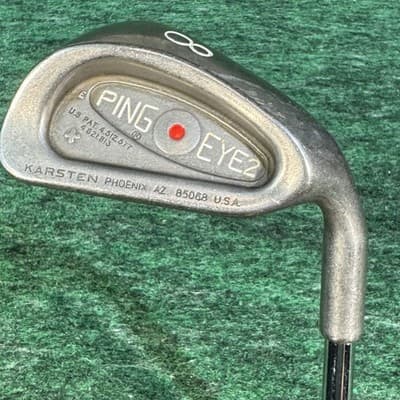 Vintage Ping Eye 2 Red Dot 8 Iron Right Hand ZZ Lite Steel Golf Club USA - Image 1