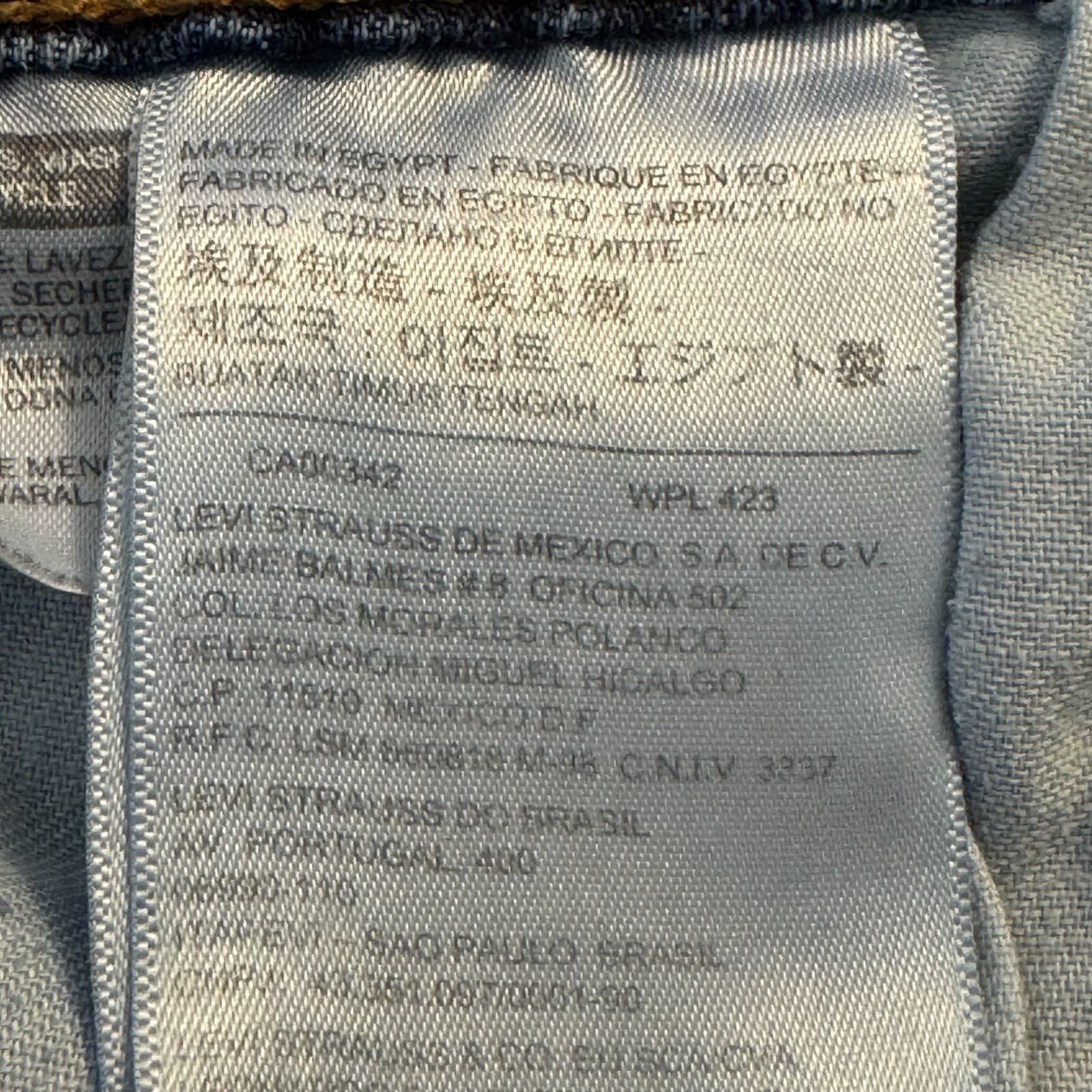 Levi's 514 Men's Jeans 42x32 Blue Denim Straight Fit Mid Rise - Thumbnail 13