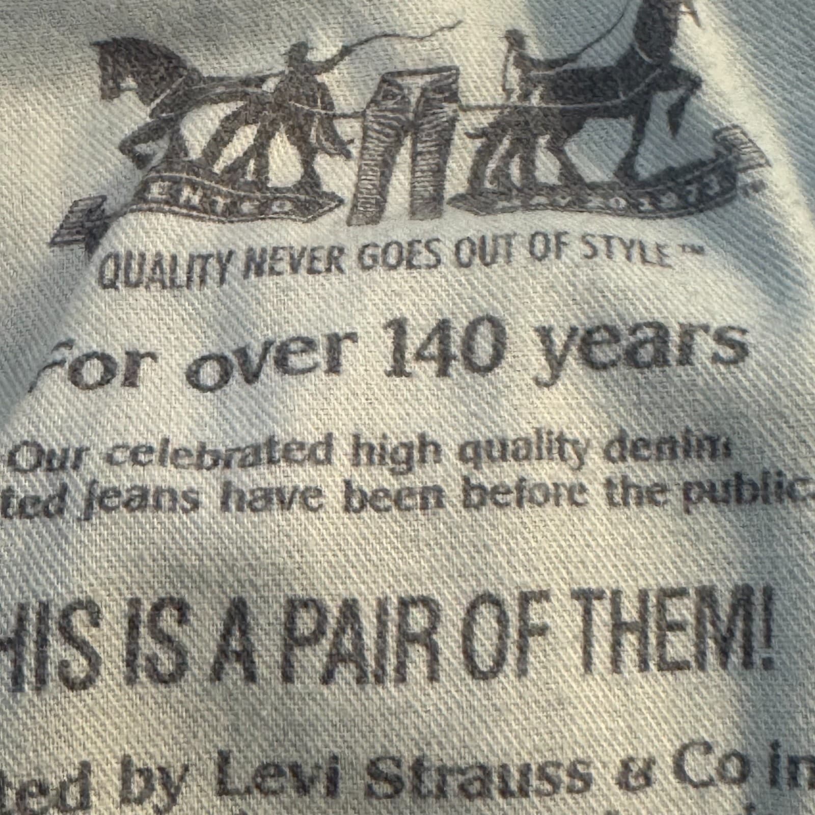 Levi's 550 Men's Jeans 40x32 Blue Denim Relaxed Fit Mid-Rise Straight Leg - Thumbnail 12