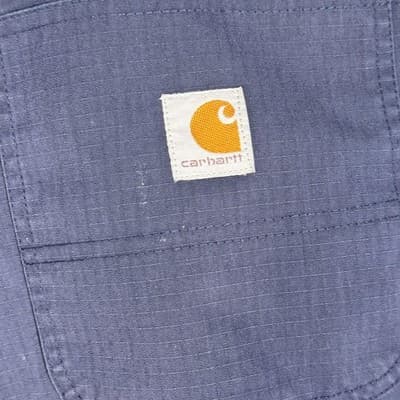 Carhartt Pants Mens 40x30 Navy Ripstop Work Utility Relaxed Fit Paint Stains - Thumbnail 7