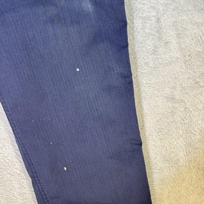 Carhartt Pants Mens 40x30 Navy Ripstop Work Utility Relaxed Fit Paint Stains - Thumbnail 3